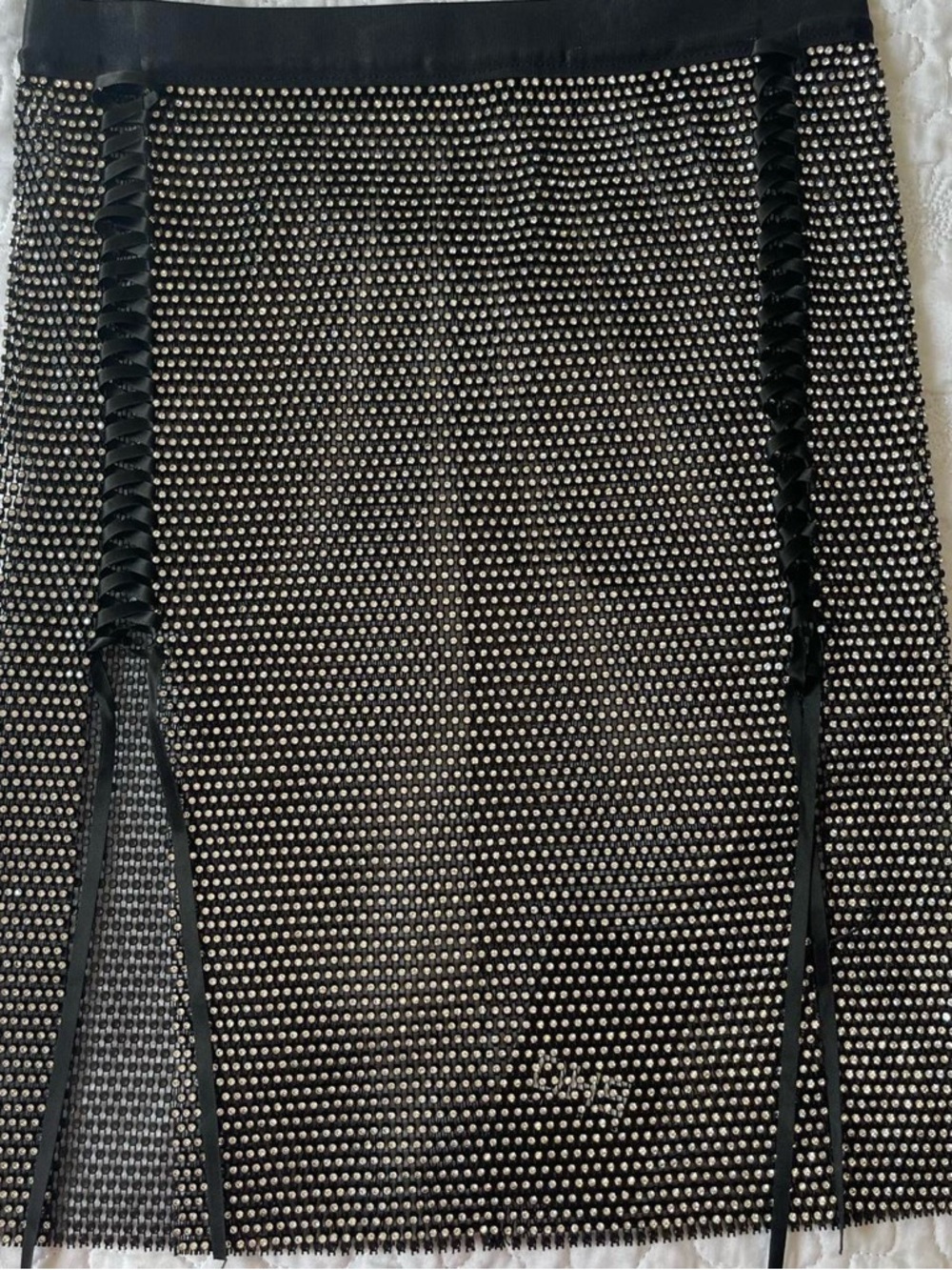 Mesh Rhinestone Mini Skirt ✨🖤 - Picture 2 of 8